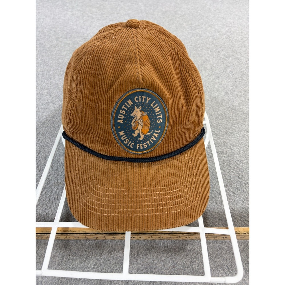 Austin City Limits Festival Corduroy Snapback Armadillo Hat (Adult) Brown
